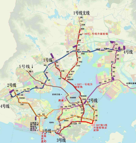 厦门地铁7号线线路图